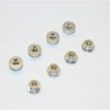 GPM Racing Aluminum M4 4mm Flanged Nylon Lock Nuts for 1/10 Scale RC Car Truck Buggy Crawler Wheels Upgraded Parts