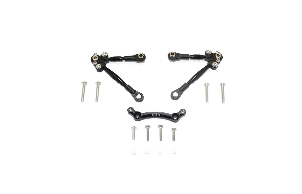 GPM RACING ALUMINUM FRONT TIE RODS WITH C HUB STABILIZER TRAXXAS 4-TEC UPGRADED PARTS