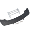 CARBON FIBER SPLITTER WITH ALUMINUM FRONT BUMPER -2PC SET