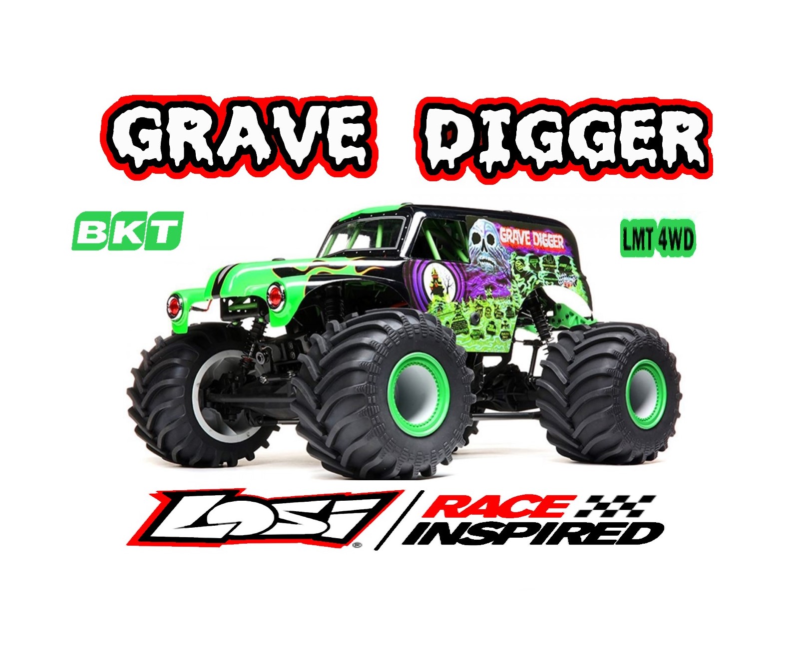 LMT GRAVE DIGGER 1/8